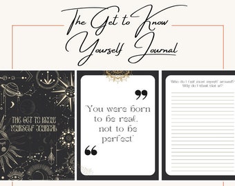 Maak kennis met jezelf Healing Guided Journal Prompts, zelfontdekkingsdagboek met 52 journaalprompts, digitaal GoodNotes-dagboek