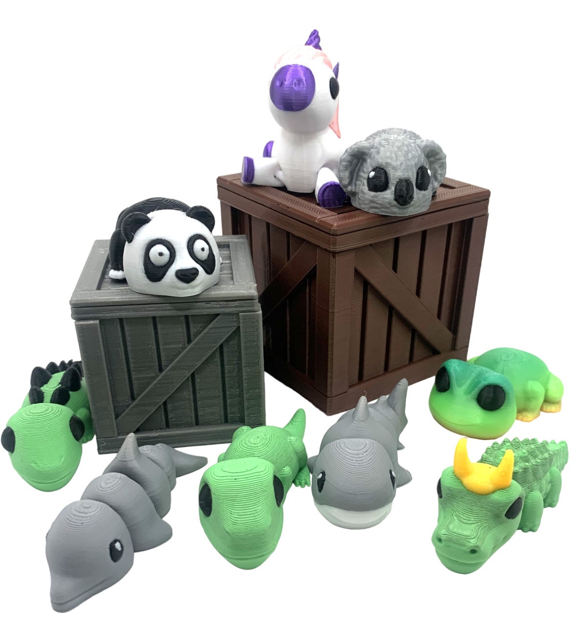 Articulated Toys, Flexible Fidget Toy, Sensory Pet, Cute 3D Printed ...