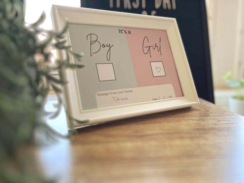 Gender Reveal Card by Your Doctor -digital - - Etsy