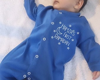 Personalised Baby Eid/Ramadan sleepsuit perfect gift for Eid or Ramadan