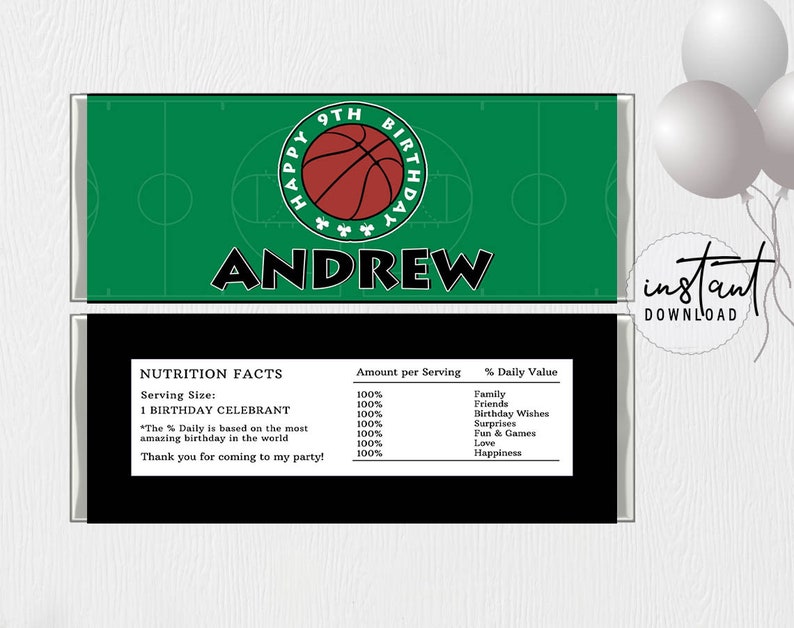Hershey Bar Wrapper Template Chocolate Bar Wrapper Green Etsy