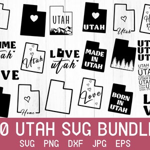 Utah svg, Bundesstaat xvg, Ut svg, Utah Shirt svg, Utah Sweatshirt, Utah Karte, Bundesstaatsgliederung svg, Vaterländische svg, Herz svg, trendige svg, Home svg