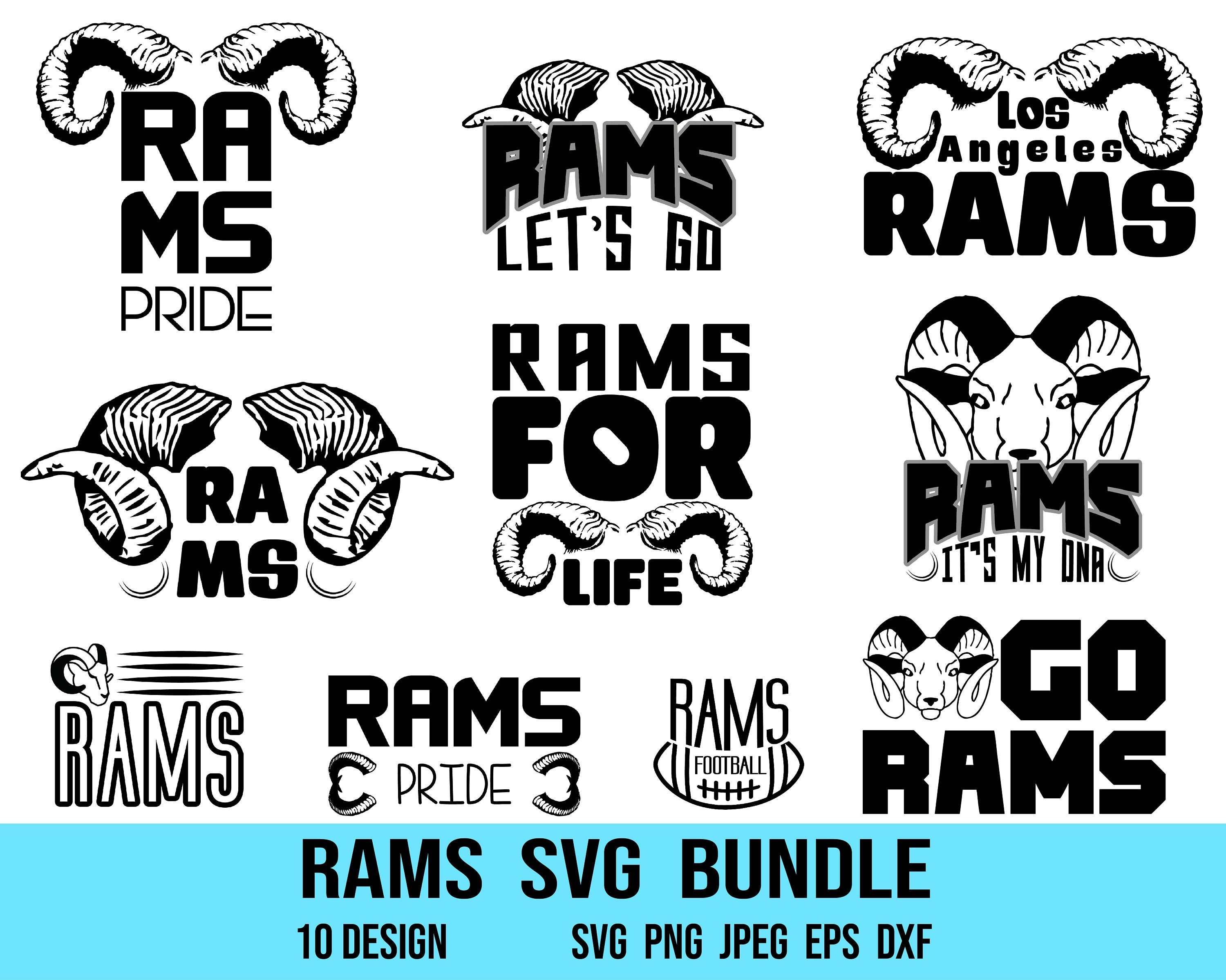 Rams Svg Rams Png Ram Svg Rams Football Svg Superbowl Rams Etsy