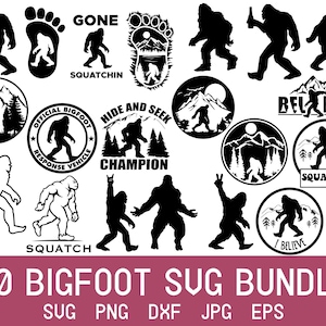 Bigfoot Svg, Sasquatch Svg, Placa do Bigfoot, Adesivo do Bigfoot, Camping Svg, Montanhas Svg, Montanha Svg Download instantâneo de arquivos de corte do Big Foot