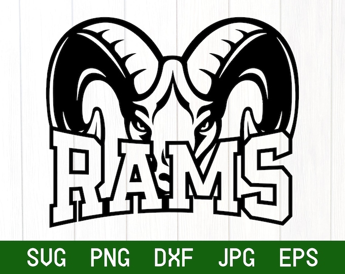 Rams Mascot SVG Digital Cut File PNG - Etsy