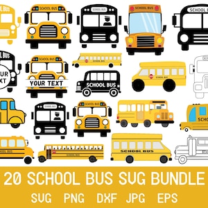 Schulbus svg, Bus svg, Busfahrer svg, zurück zur Schule svg, Front Bus svg, Schichtschulbus svg, Lehrer svg, Schnittdateien für Cricut
