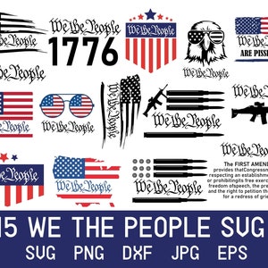 We The People Svg, Constitution Svg, Memorial Day Svg, We The People Png, Freedom Svg, 4th Of July Svg, American Flag Svg, Patriotic Svg