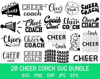 Cheerleader SVG-paket: Cheerleader-tröjdesigner (digital nedladdning)