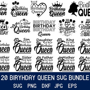 Birthday Queen Svg, Birthday Svg, Queen Svg, Birthday Queen Sublimation Designs, Father Of Birthday Queen Svg, Svg Files