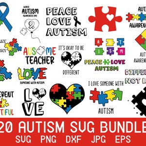 Autismus Bewusstsein SVG, Autismus Mutter SVG, Puzzle dafür, Autismus Ribbon SVG, Autismus SVG Bundle, Autismus Zitat SVG, Au-Some dafür, Puzzlestück