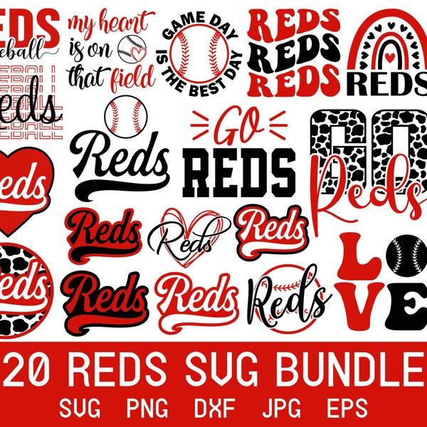 Reds  Svg Bundle, Reds  Png Bundle, Reds  Shirt Svg, Instant Digital Download, Designs In Individual Svg Png Eps Dxf Jpeg