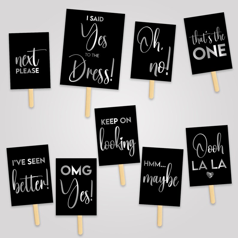 Maybe Props Say Yes to the Dress Sign: Wedding Photo Props (digital Files) - Etsy