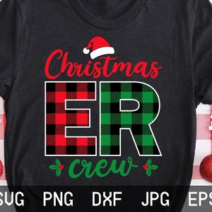 Christmas ER Crew Svg: Nurse Holiday Shirt Design (Digital Download)