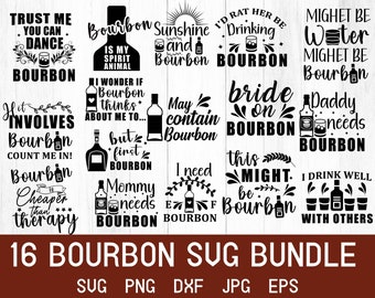 Bourbon SVG Bundle: Whiskey Lover Designs (Digital Files)