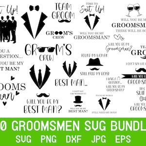 Testimoni dello sposo in formato Svg, matrimonio in formato Svg, sposo in formato Svg, testimone dello sposo in formato Svg, festa nuziale in formato Svg, festa di nozze in formato Svg, damigella d'onore in formato Svg, squadra dello sposo in formato Svg, file di taglio Cricut,