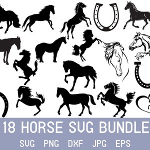 Pferd svg, Pferd Png, Pferde svg, Pferdekopf svg, Hufeisen svg, Pferdefuß svg, svg-Dateien für Cricut, Silhouette Png svg eps dxf jpeg