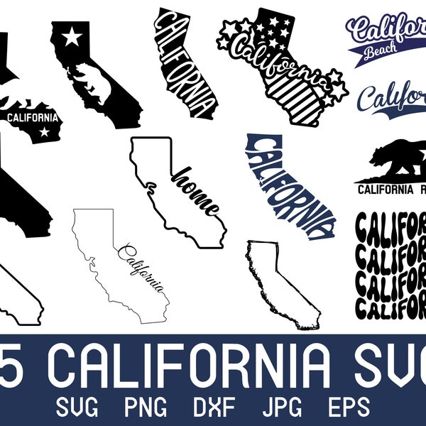 California Svg, California Png, California Outline, United States Svg, California Sticker, California Souvenir, California Gifts Svg