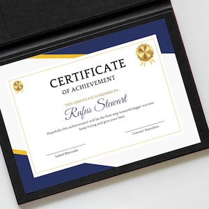 Bewerkbaar eenvoudig certificaat Award Canva-sjabloon Afdrukbare einde seizoen Awards Deelname Prijsuitreikingssjabloon Direct downloaden
