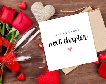 Printable New Job Card Template | Here’s To Your Next Chapter | Best Of Luck For The Future Funny Wok Card | Digital Download Canva Template
