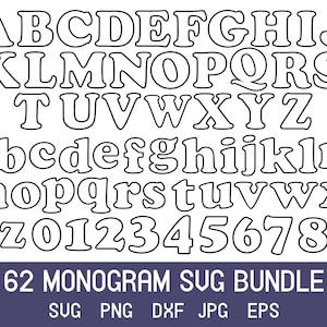 Monogramm-Schriftart-Svg-Bundle, Monogramm-Png, Monogramm-Alphabete-Svg, digitaler Download-Svg, ausgefallenes Monogramm-Svg, Cricut-Dateien