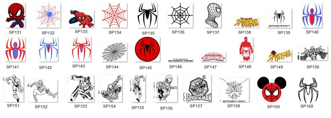 Spiderman SVG Bundle, SVG Files for Spiderman, Spiderman PNG