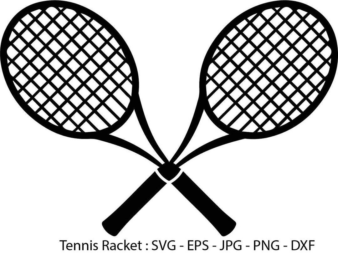 Tennis Racket SVG, Tennis Racket Silhouette, Instant Download, PNG, Eps