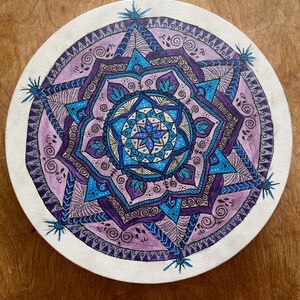 Handcrafted Mandala Acrylic Art on Canvas