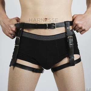 Harnais en cuir Femmes-Harnais femmes-Harnais fantaisie Accessoire avec  ceinture-harnais Fetishwear pour femmes-harnais en cuir BDSM set-Fetish -   France