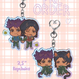 Portachiavi Thangyu PREORDINA - Ciondoli in acrilico arcobaleno da 2,5&quot;