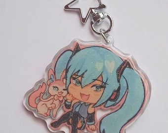 初音ミク ニンフィア キーホルダー、ポケミク