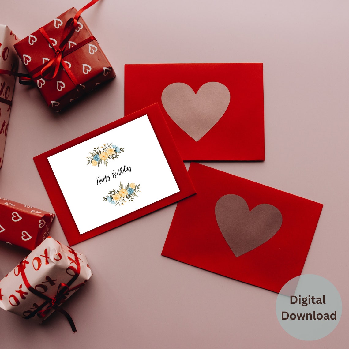 Printable Birthday Card, Printable Happy Birthday Cards, Instant ...