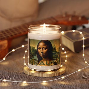 Artistic Scented Candle | Beauty Inspired Soy Candle for Home Decor, Gifts, Self-Care, Relaxation, Aromatherapy