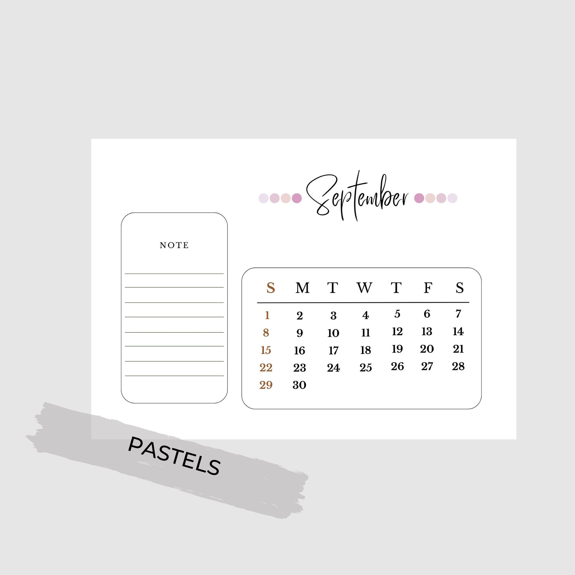 2024 Calender,2024 Calendar Printable, Instant Download, Monthly