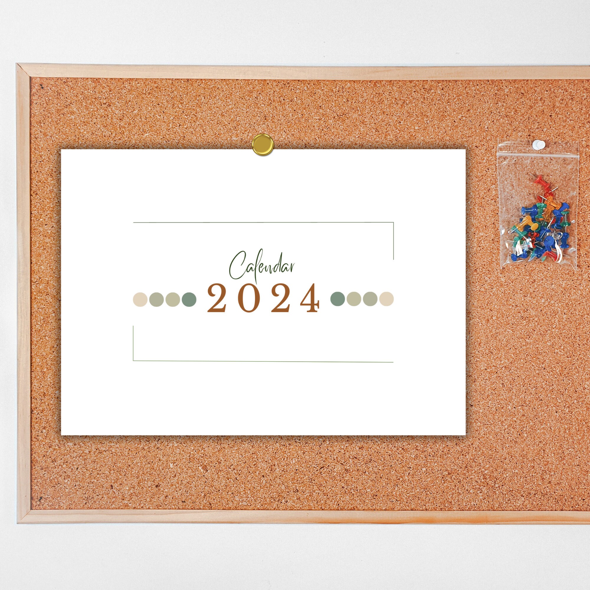 2024 Calender,2024 Calendar Printable, Instant Download, Monthly