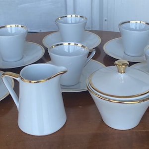 15-Piece Vintage Porcelain Winterling Bavaria Espresso Coffee/Tea Set