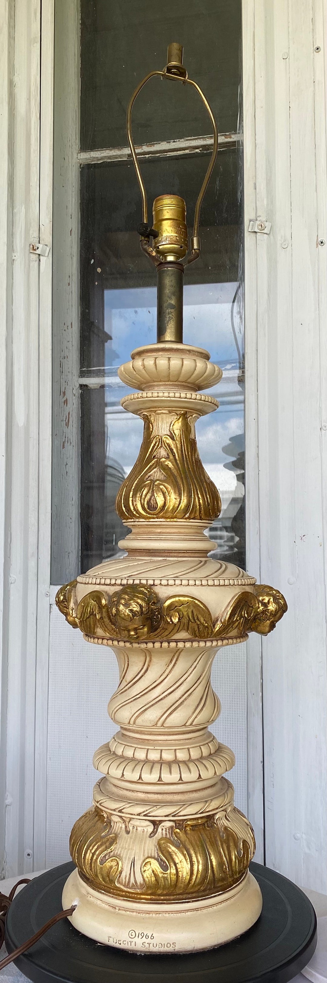 Vintage 1966 Fuggiti Studios Mid-century Modern Plaster Chalkware