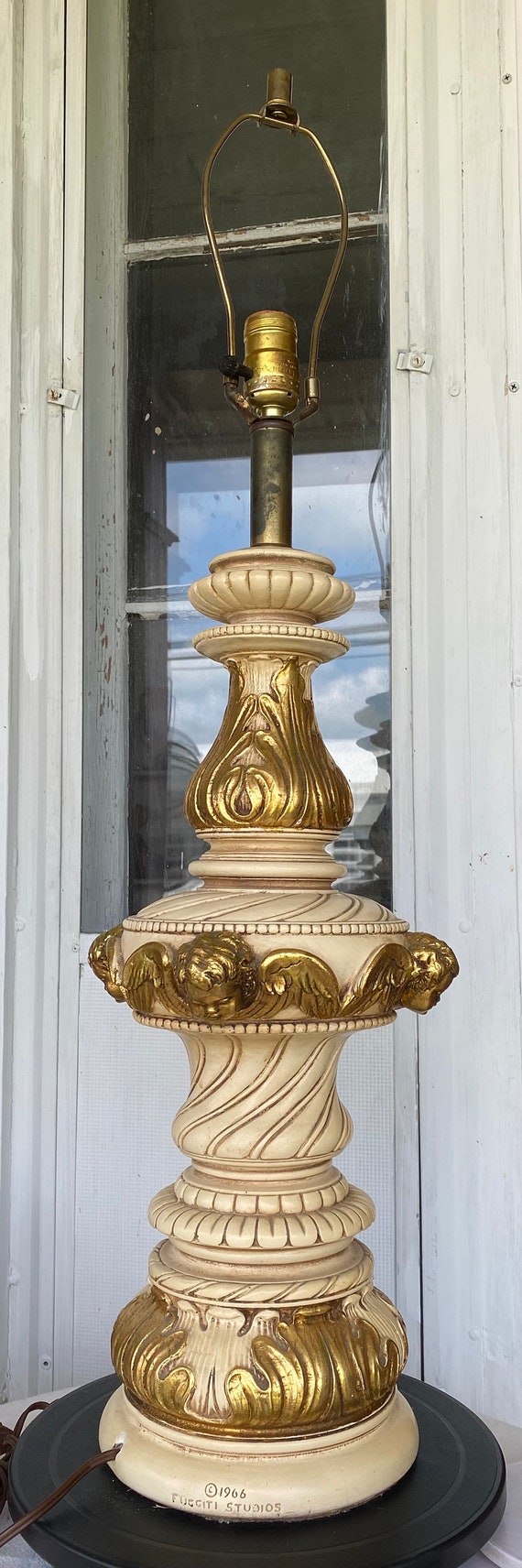 Vintage 1966 Fuggiti Studios Mid-century Modern Plaster Chalkware