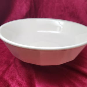 Vintage Mikasa Continental Serving Bowl – White Ceramic Paneled Mid Century Modern 10.5” Round Salad Bowl