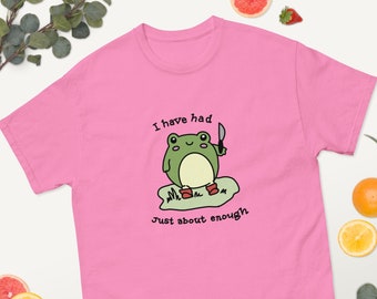 Camiseta con gráfico de rana kawaii: divertida camiseta cottagecore para amantes de los animales