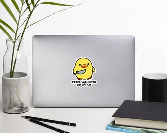 Lustiger Enten Aufkleber: Laptop Aufkleber