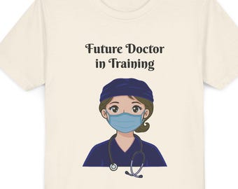 Future Doctor in Training Youth Tee | Kids Medical Scrubs Shirt