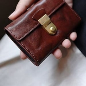 Hand Crafted Top Grain Leather Ladies Wallet, Womens Purse, Lightweight Women Wallet