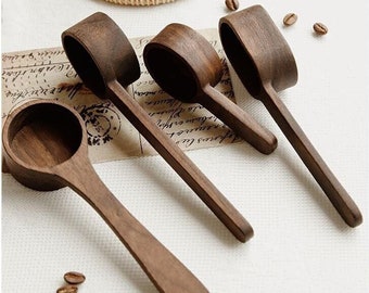Walnut Wooden Coffee Measuring Spoon, Handmade Coffee Spoon, Gift for Coffee Lover