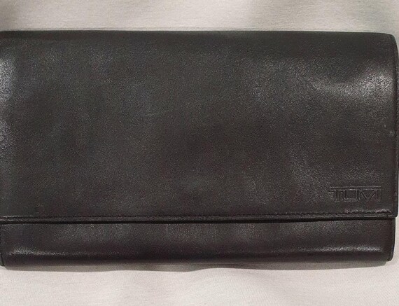 Vintage elegant unisex leather travel pouch - image 2