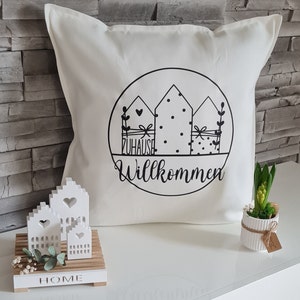 Cushion cover, cushion cover welcome home, cushion decoration, cushion covers, cushion cover to give as a gift, gift, gift idea image 2