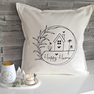 Pillowcase, Happy Home pillowcase, pillow decoration, pillowcases, pillowcase to give away, gift, gift idea, souvenir