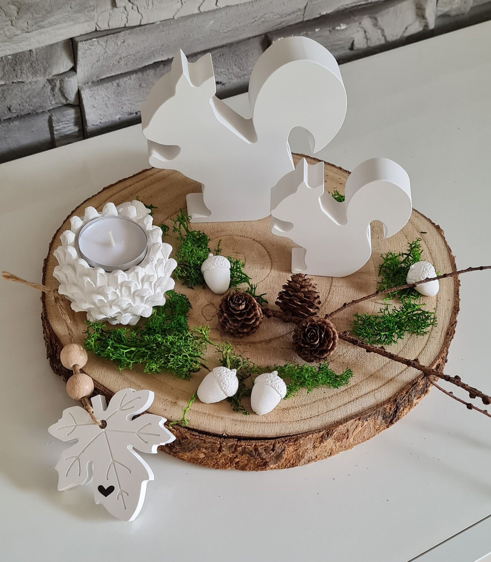 LED Herbstdeko Mit Igel & Eichhörnchen - Rostoptik Deko-Figuren Mit Timer Für Innen