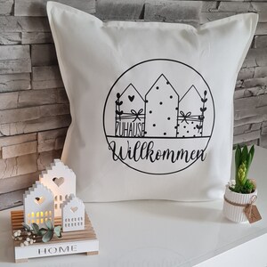 Cushion cover, cushion cover welcome home, cushion decoration, cushion covers, cushion cover to give as a gift, gift, gift idea image 3