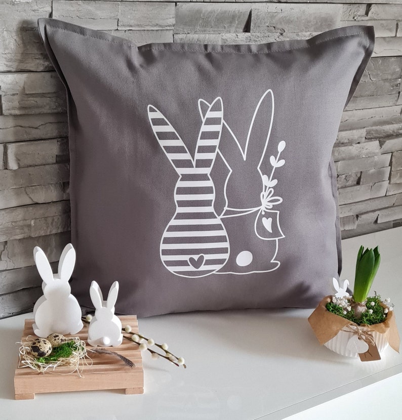 Kissenbezug Ostern, Kissenhülle, Osterdeko, Dekokissen, Osterdekoration, Geschenk, Mitbringsel, Bild 7