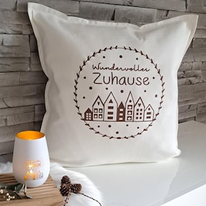 Pillowcase, pillowcase wonderful home, pillow decoration, pillowcases, pillowcase to give away, gift, gift idea, home